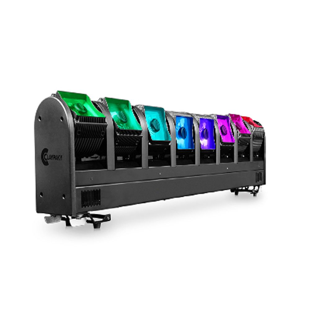 Clay Paky Volero Wave - 8 x 40W RGBW LED Motorized Tilt Bar with 2.9-Degree Beam in Black Finish