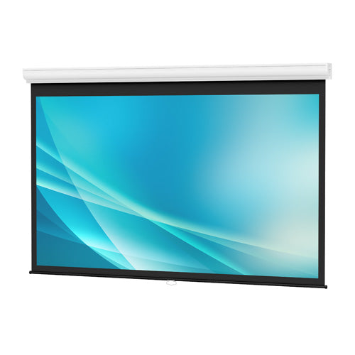 Da-Lite 91956 - Designer Contour Manual with CSR (Controlled Screen Return), 84" x 84", Square, Matte White