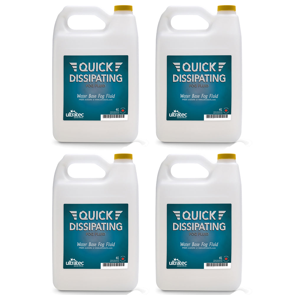 Ultratec Case of 4 x 4-Liter Bottle of Quick Dissipating Fog Fluid