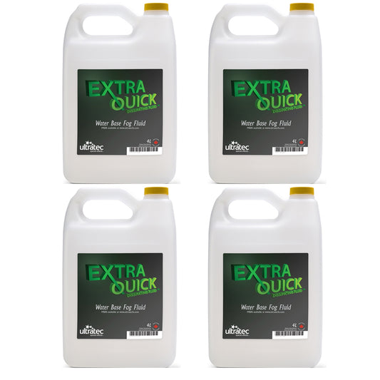 Ultratec Case of 4 x 4-Liter Bottle of Extra Quick Dissipating Fog Fluid