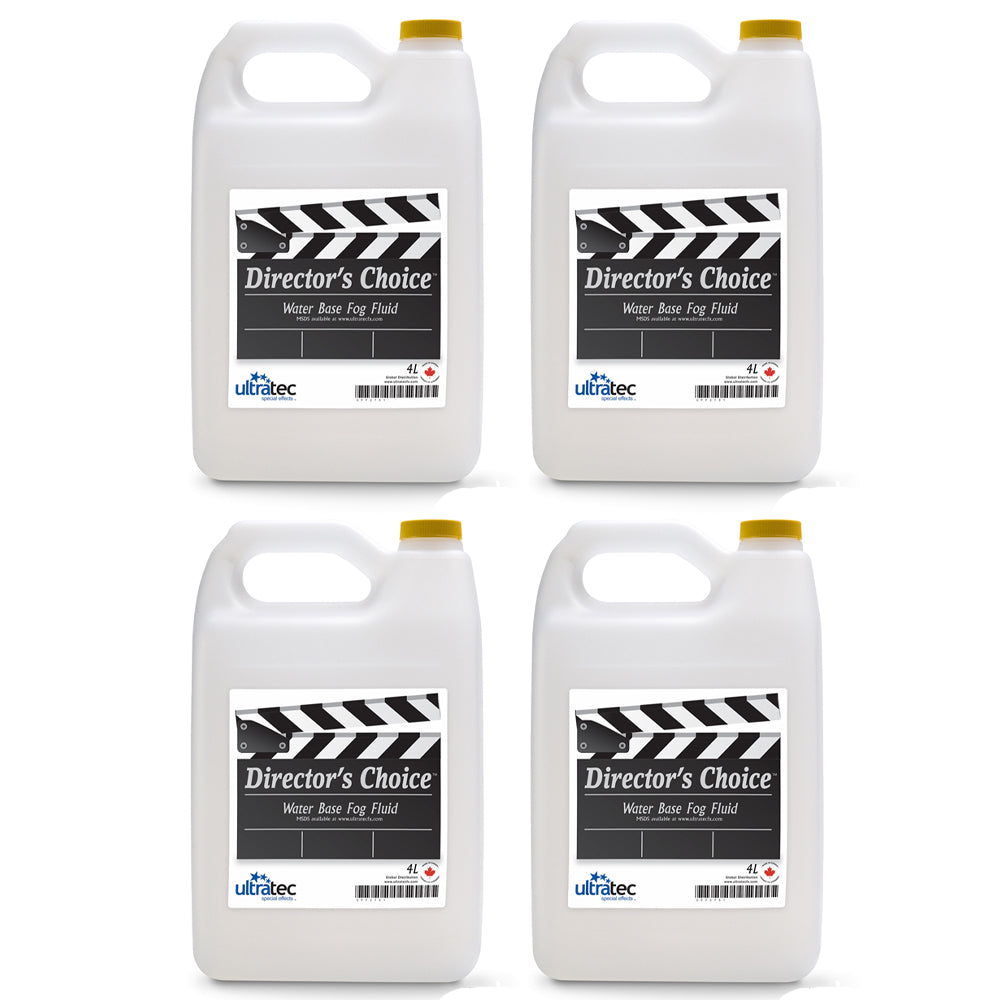 Ultratec Case of 4 x 4-Liter Bottle of Director's Choice Fog Fluid