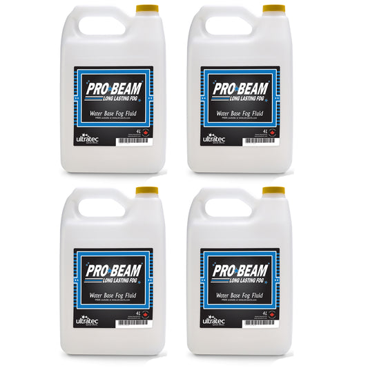 Ultratec Case of 4 x 4-Liter Bottle of Pro Beam Long Lasting Fog Fluid