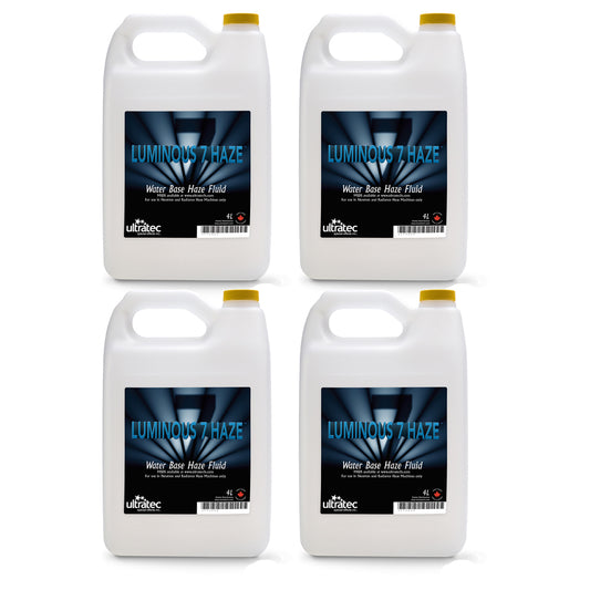 Ultratec Case of 4 x 4-Liter Bottle of Luminous 7 Haze Fluid