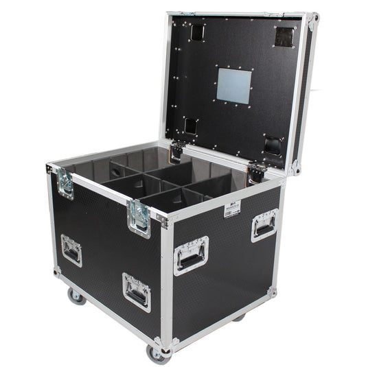 ProX XS-UTL243030W - TruckPaX 24" x 30" x 30" Utility Flight Case with Divider, Tray Kit and Wheels