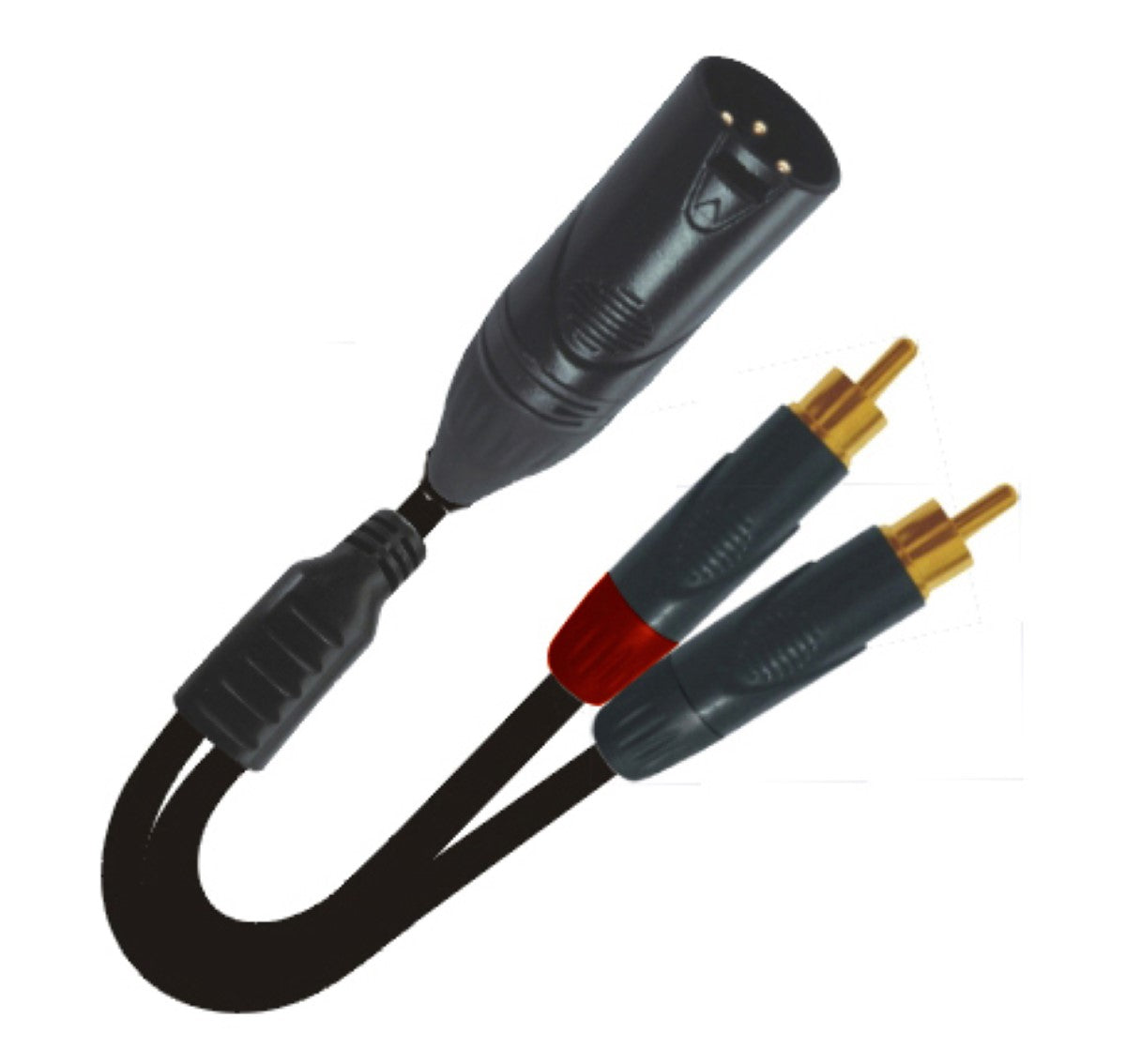 ProX XC-XMYRCA03 - 3ft 3-Pin XLR Male to Dual RCA Audio Y Cable