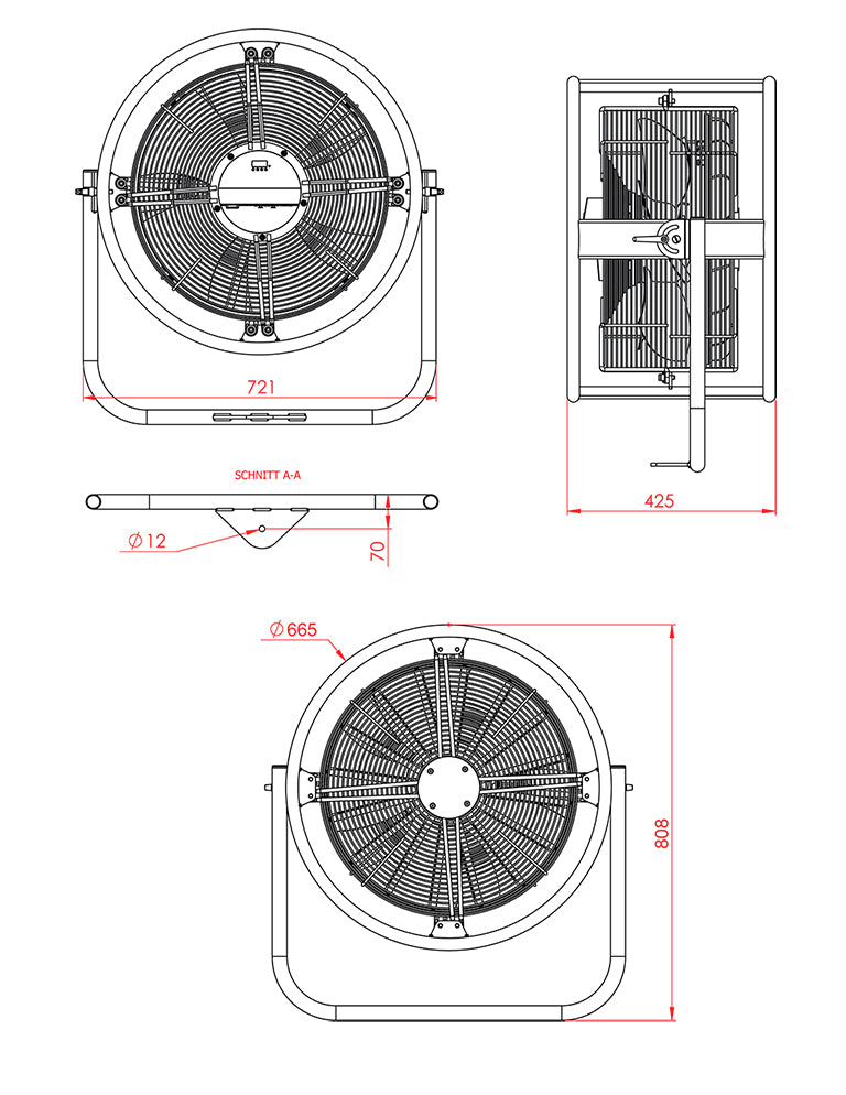 Smoke Factory FanAx - 850 Watt DMX Wind Machine