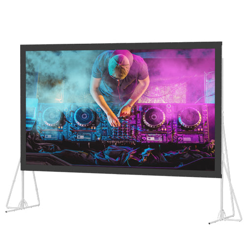 Da-Lite 99794 - Heavy Duty Fast-Fold Deluxe Screen System, 7'6" x 13'4" (184" Diagonal), HDTV (16:9), Da-Mat