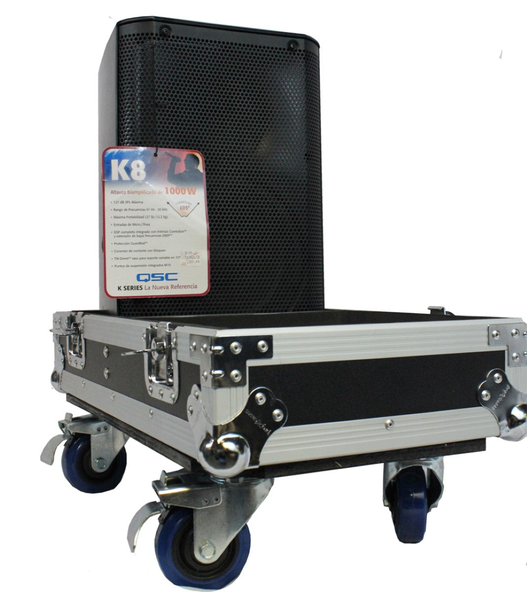 ProX X-QSCK8 - Flight Case for 2x QSC K8.2 or CP8 Speakers