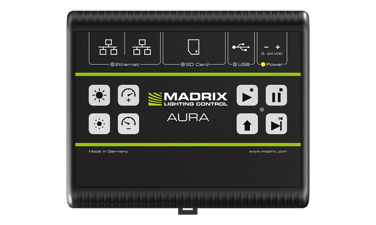 Madrix Aura 8 - 8 Universe DIN-Rail Stand-Alone Recorder/Player