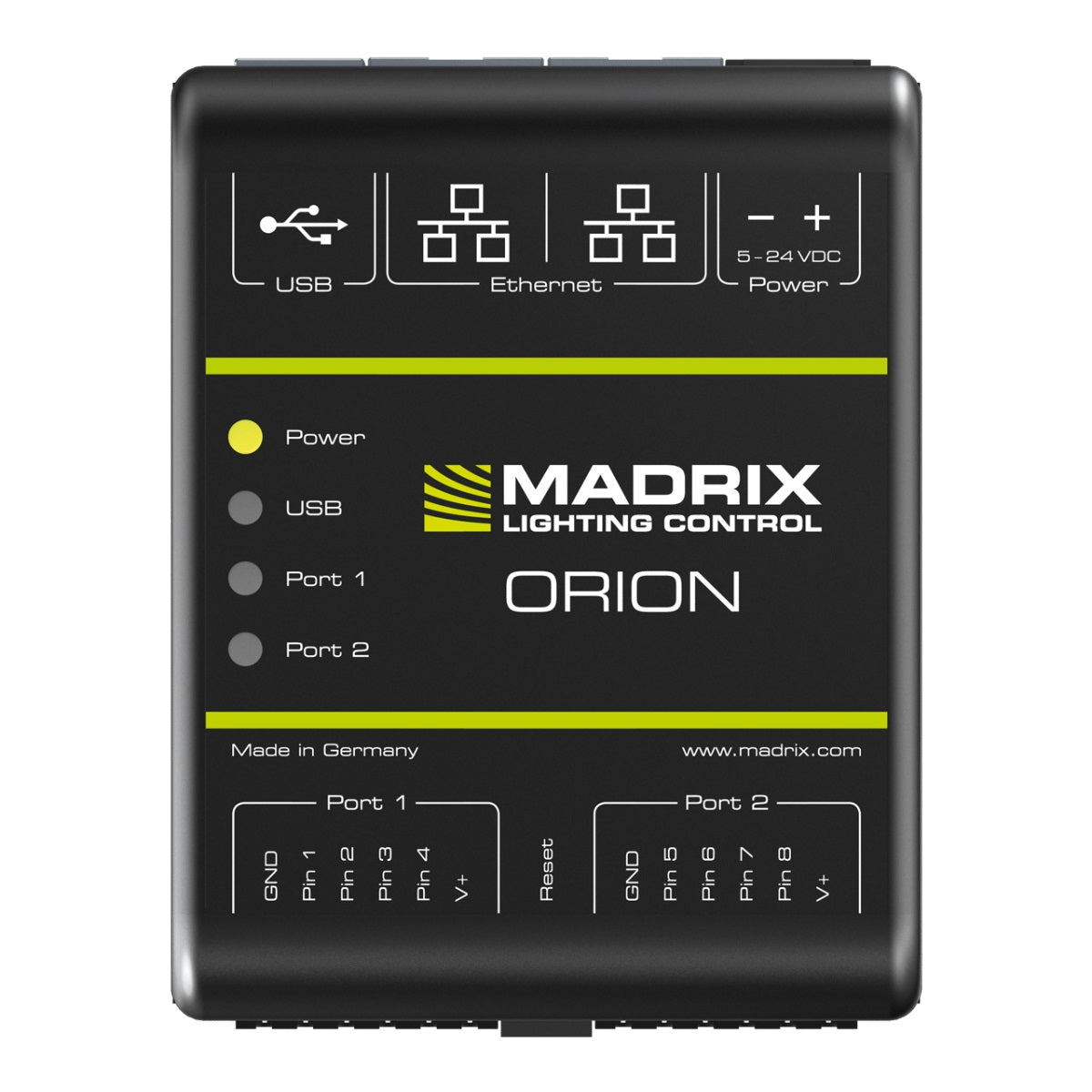 Madrix Orion - Art-Net/sACN Input Unit w/ 8x Analog Inputs