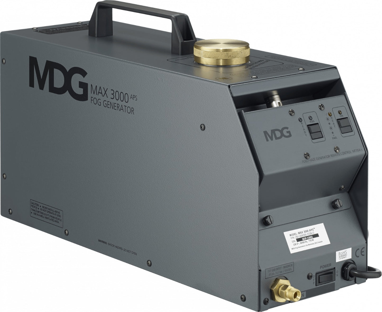 MDG MAX 3000 - 715 Watt High Output Fog Machine