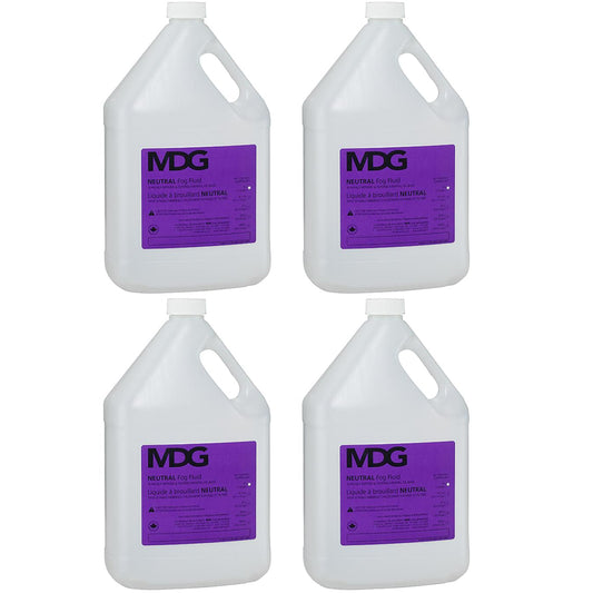 MDG MDGNFJ1 - 4 Liter Bottle of Neutral Fog Fluid (4-Pack)