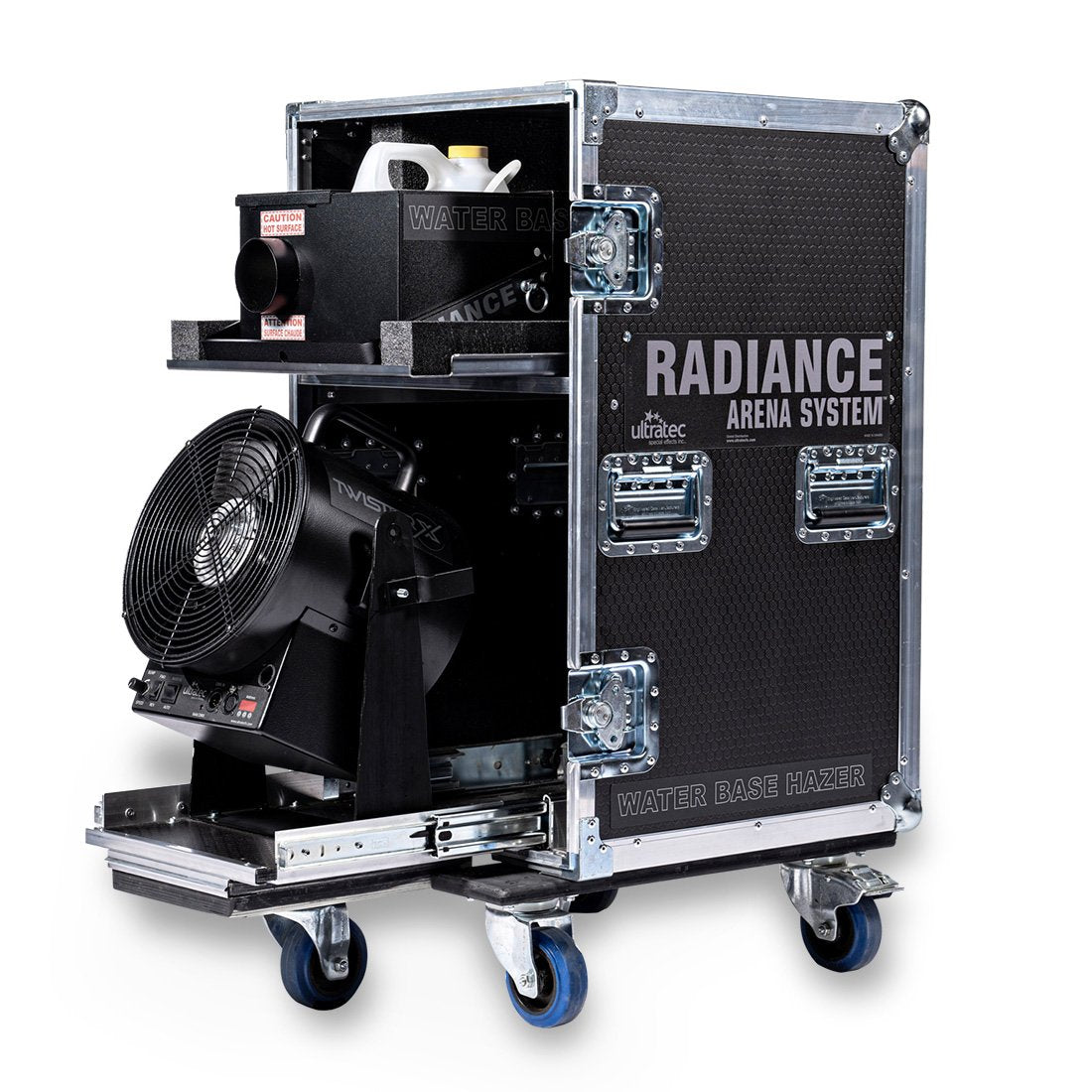 Ultratec Radiance Arena System - Radiance Hazer with TwisterX Fan and Wheeled Roadcase