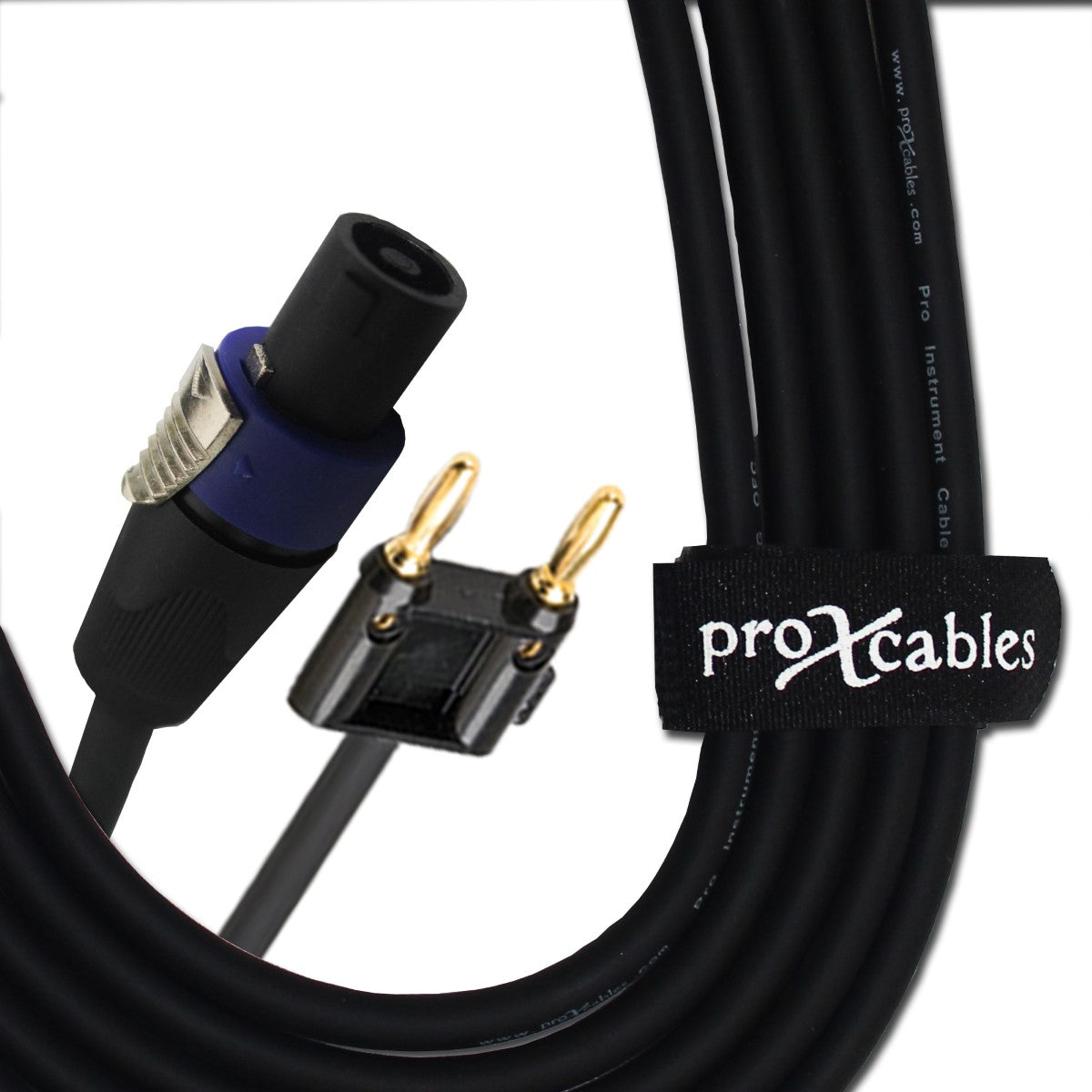 ProX XC-SB50 - 50ft 12AWG SpeakON to Banana Speaker Cable