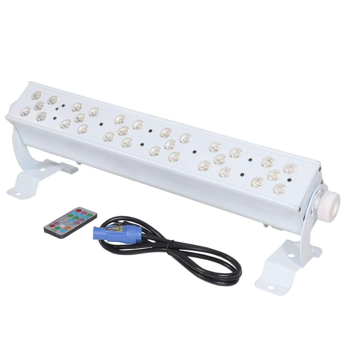 ProX X-DAZZLER JR-W - 30x3W RGBWA Ultrabright LED Bar in White Finish