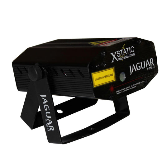 ProX X-ML33 - Jaguar 5mW Red/Green Dual Color Animation Laser with 7 Gobos and IR Remote