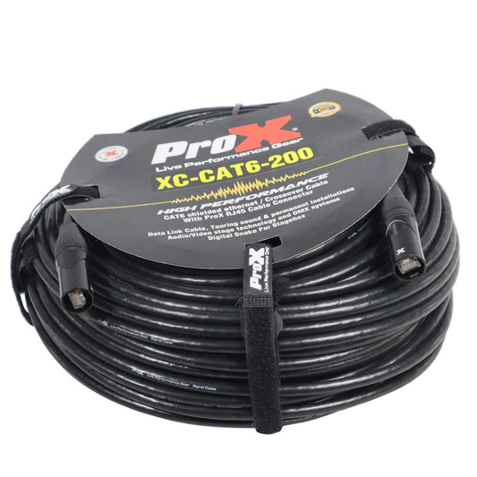 ProX XC-CAT6-200 - 200ft RJ45 Cat 6 Cable with Locking Connectors