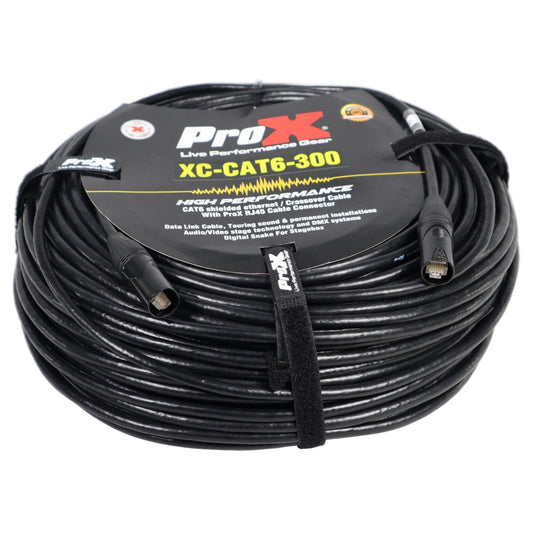 ProX XC-CAT6-300 - 300ft RJ45 Cat 6 Cable with Locking Connectors