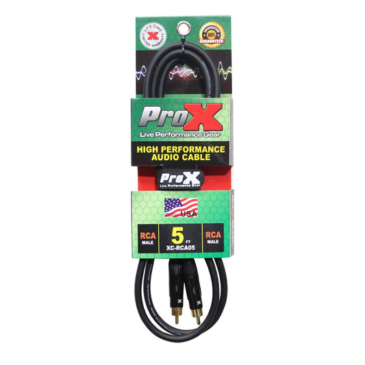 ProX XC-RCA05 - 5ft RCA to RCA Audio Cable