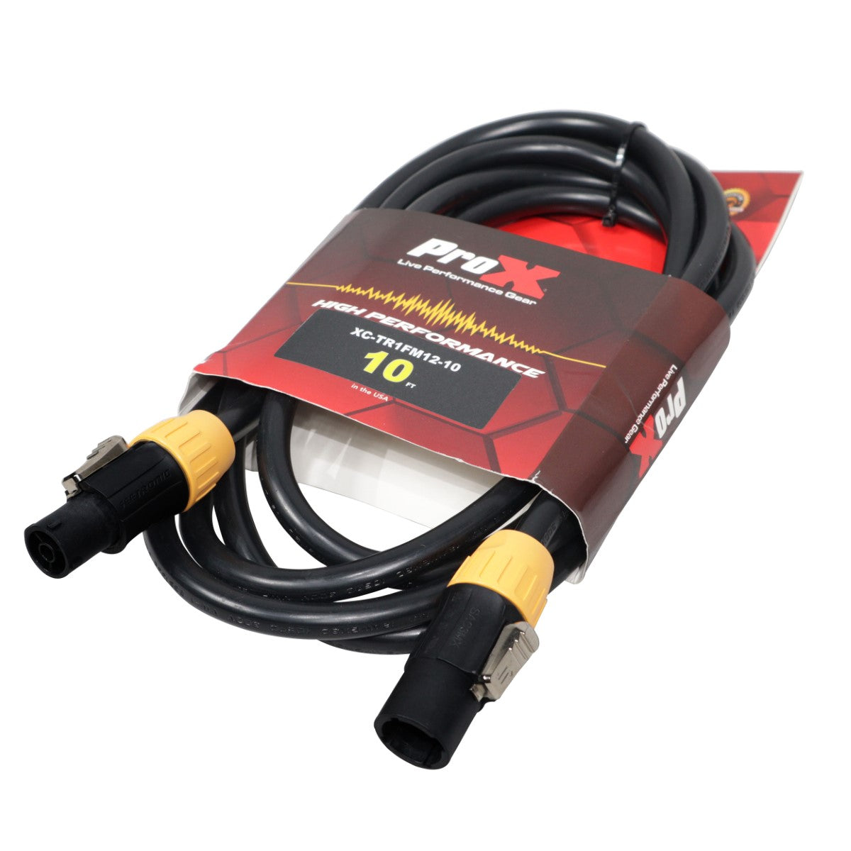 ProX XC-TR1FM12-10 - 10ft 12AWG TRUE1 PowerCON to TRUE1 PowerCON Jumper Power Cable