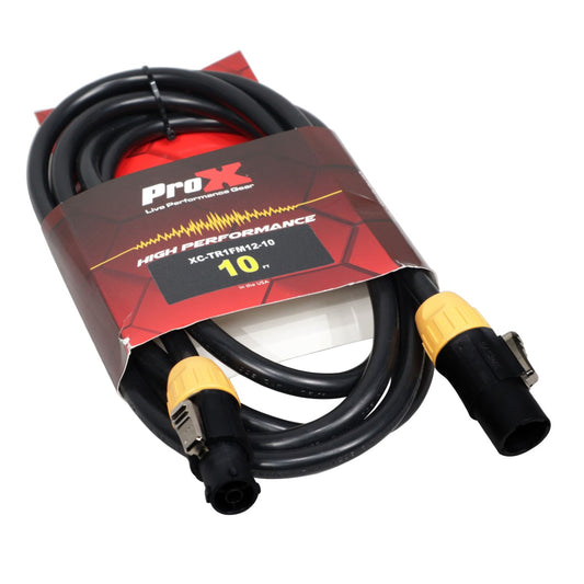 ProX XC-TR1FM12-06 - 6ft 12AWG TRUE1 PowerCON to TRUE1 PowerCON Jumper Power Cable