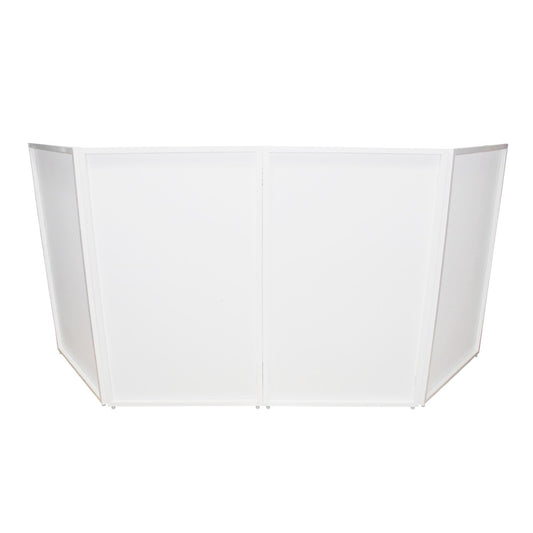 Pro X XF-4X3048W MK2 - 4-Panel White Frame DJ Facade with Black/White Scrims and Carrying Bag