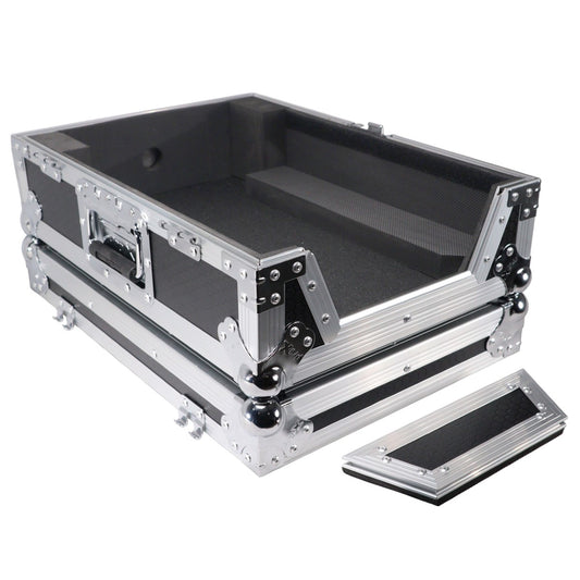 ProX XS-M12 - Flight Case for 12-inch Large Format DJ Mixers in Black/Silver Finish