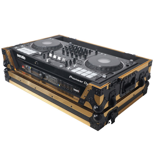 ProX XS-DDJ1000WFGLD - Flight Case for Pioneer DDJ-1000/SRT in Gold/Black Finish