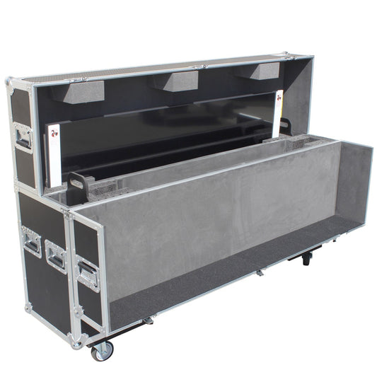 ProX XS-LCD5570WX2 - Roadcase for 2x 70" LCD/LED/Plasma TVs with 4" Casters