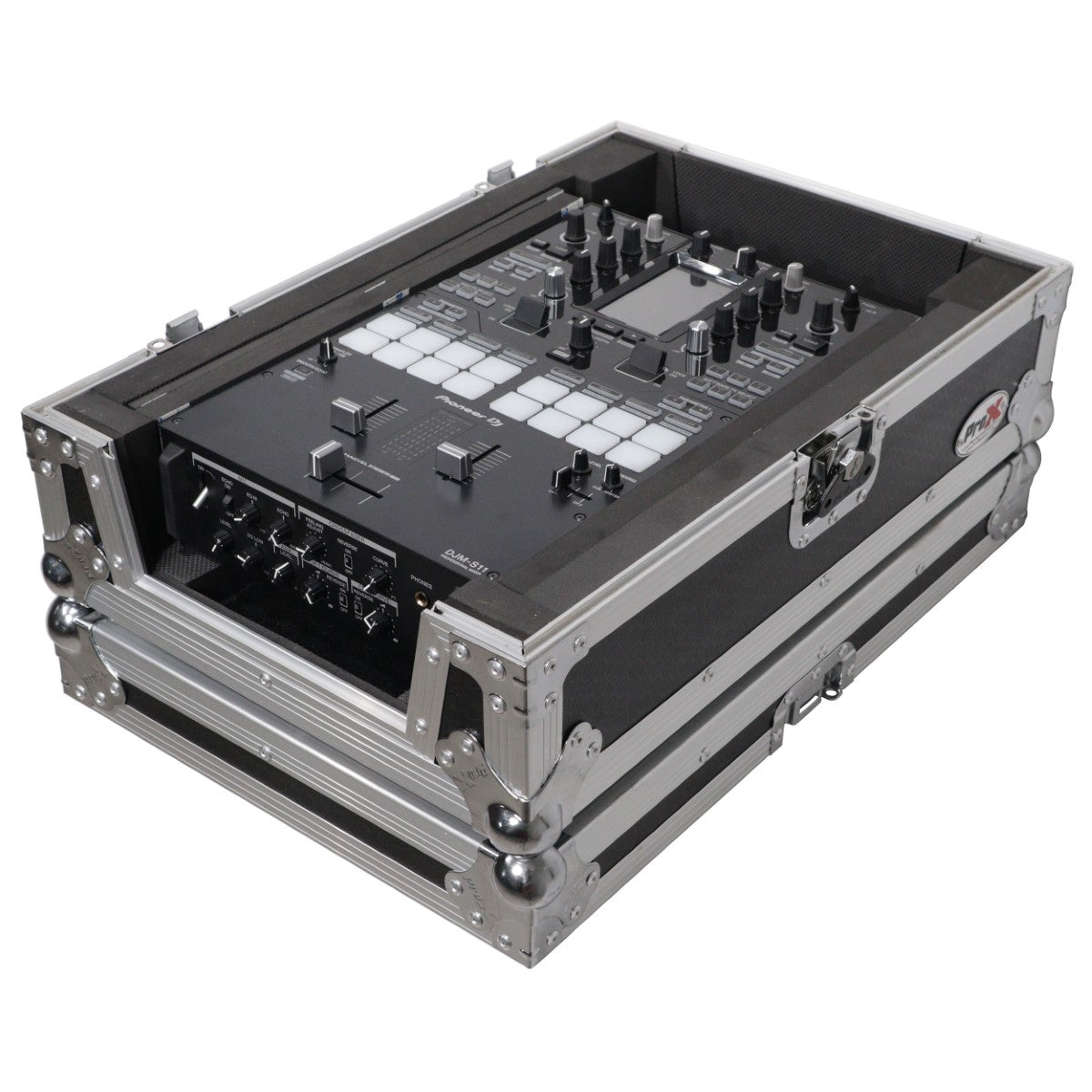 ProX XS-M11 - Flight Case for Pioneer DJM-S11/Rane 70/Rane 72 in Black/Silver Finish