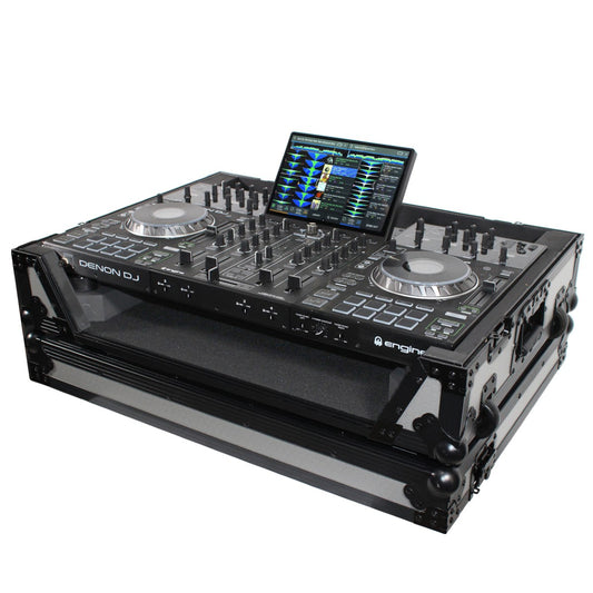 ProX XS-PRIME4 WGB - Flight Case for Denon Prime 4 with Wheels in Gray/Black Finish