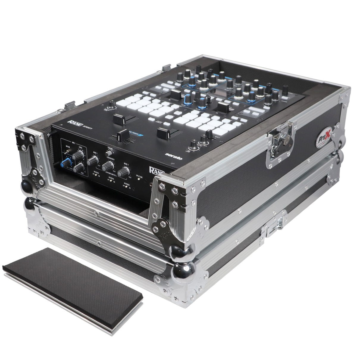 ProX XS-RANE72 - Flight Case for Rane 72/70 in Black/Silver Finish