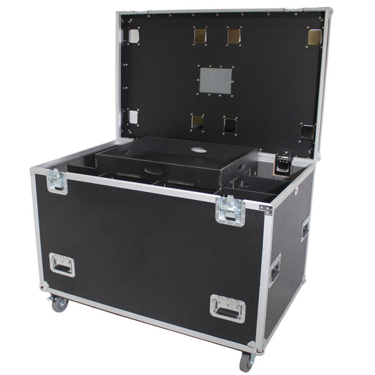 ProX XS-UTL483036W - TruckPaX 48" x 30" x 36" Utility Flight Case with Divider, Tray Kit and Wheels