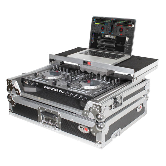 ProX XS-UXLT MK2 - Flight Case for Small/Medium DJ Controllers with Laptop Shelf