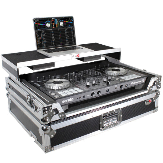 ProX XS-UXXLT - Flight Case for Medium/Large DJ Controllers with Laptop Shelf