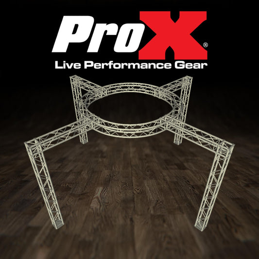 ProX XTP-CS2222-11 - 22'W x 22'L x 11'H Exhibition Truss System Package with Circle Top