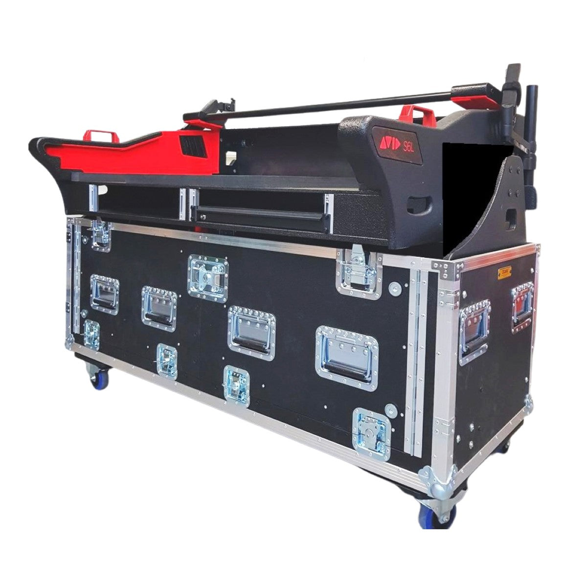 ProX XZF-AVID-S6L-32D D2x2U - Flip-Ready Easy Retracting Hydraulic Lift Case for Avid Venue S6L 32D Console